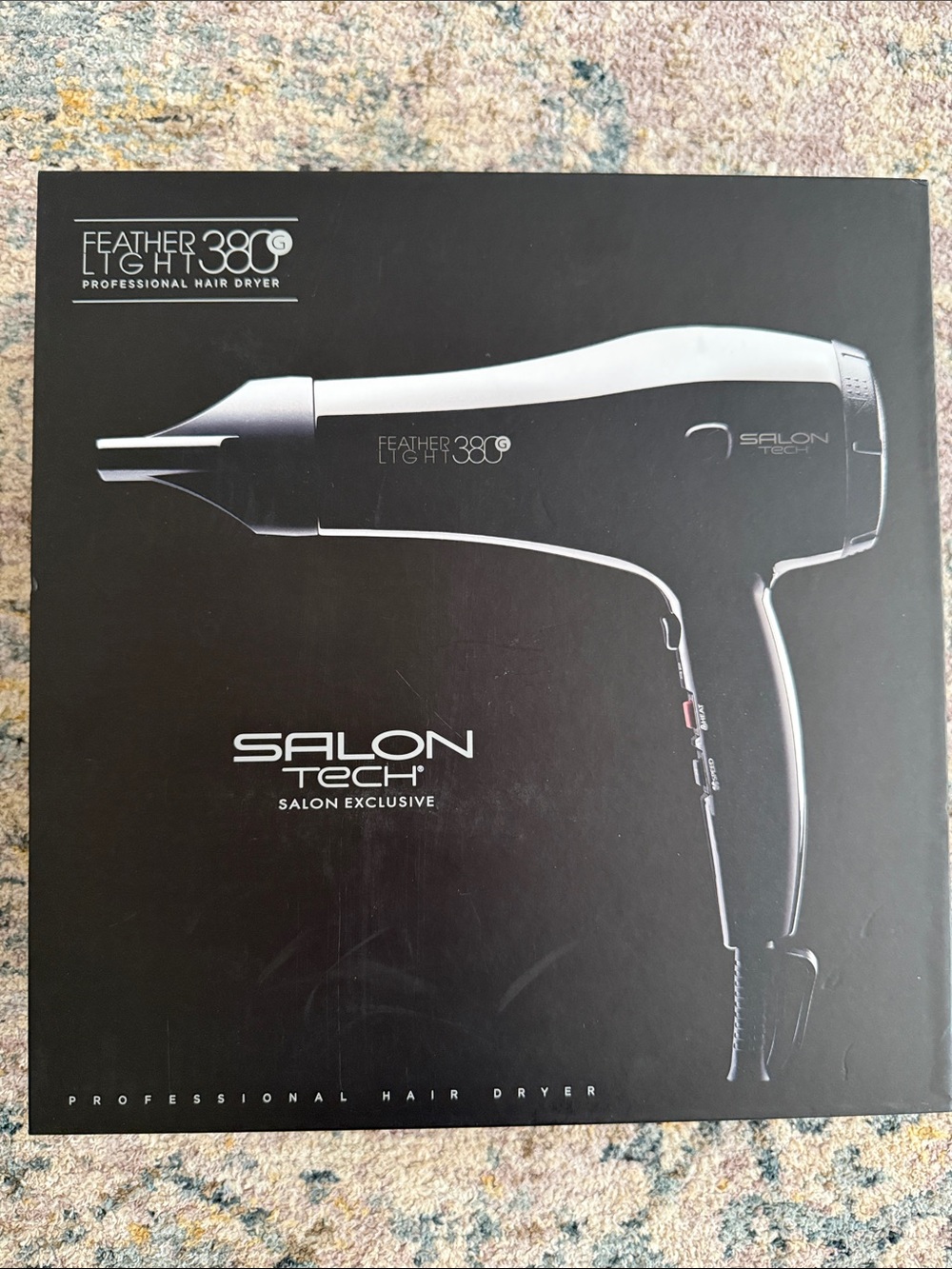 Feather Light 380 Professional Hair Dryer - Black